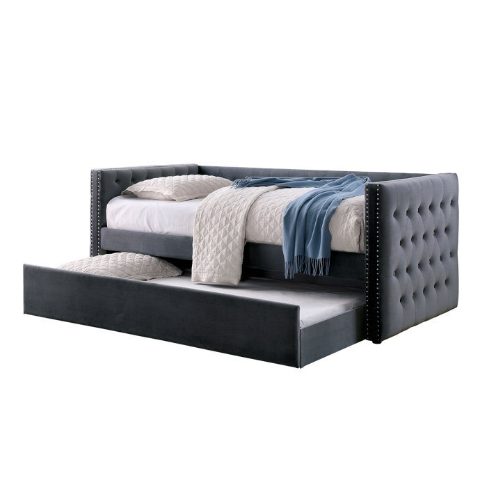 Rosdorf Park Eldorado Upholstered Daybed with Trundle & Reviews Wayfair